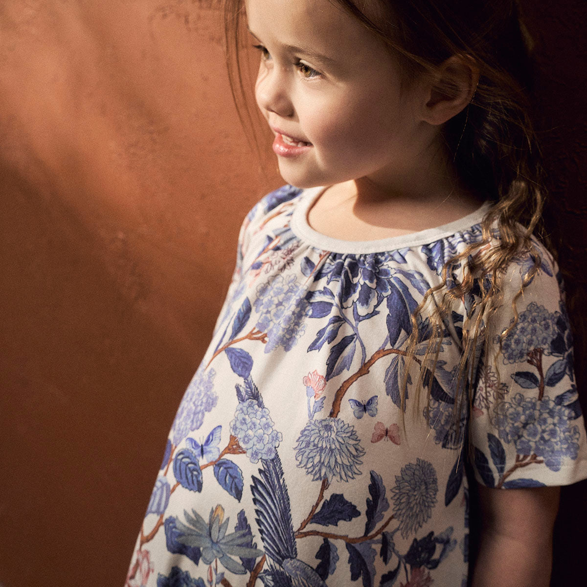 Bluebird dress, natural white