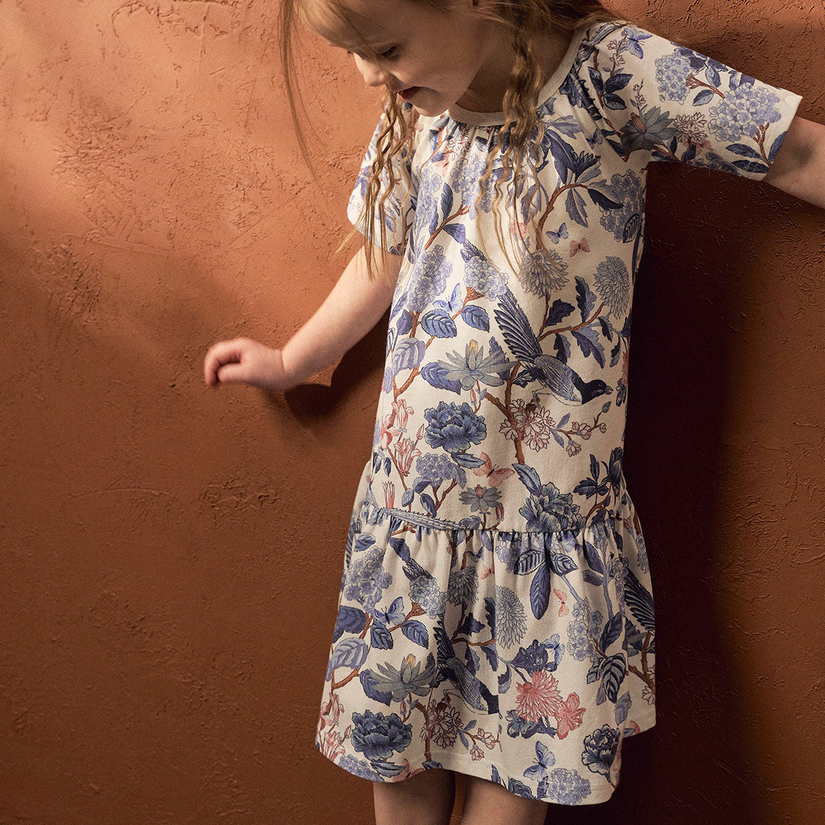 Bluebird dress, natural white