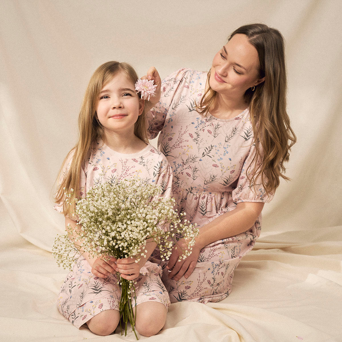 Edla dress, Thyme, pink