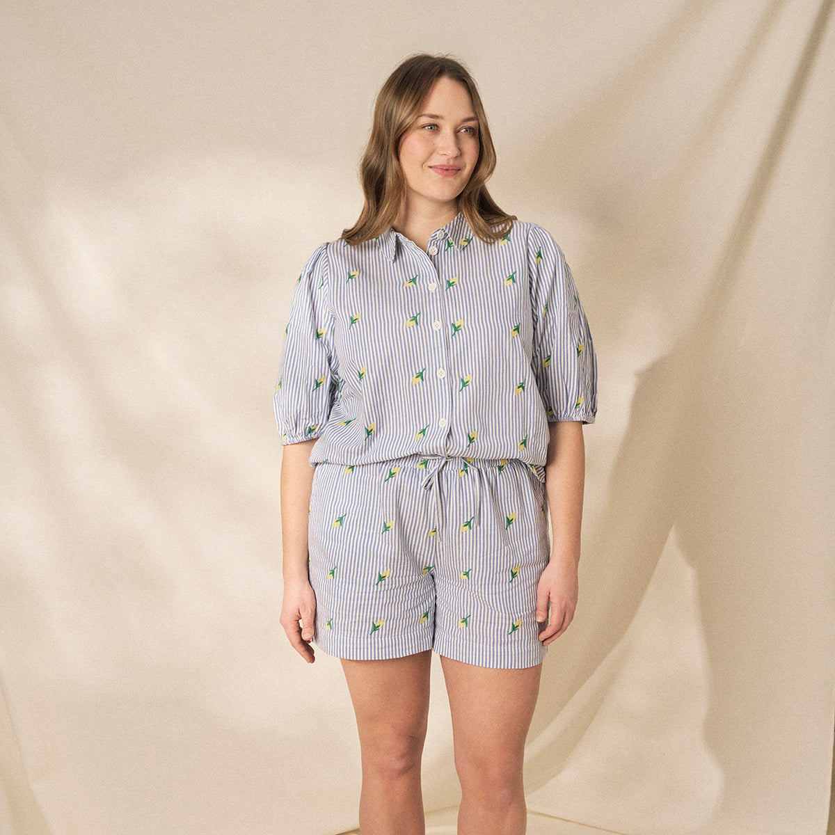 Ida shorts, Lemoni, light blue