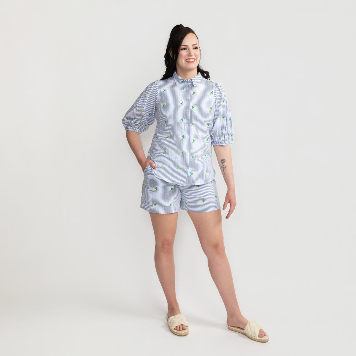 Ida shorts, Lemoni, light blue