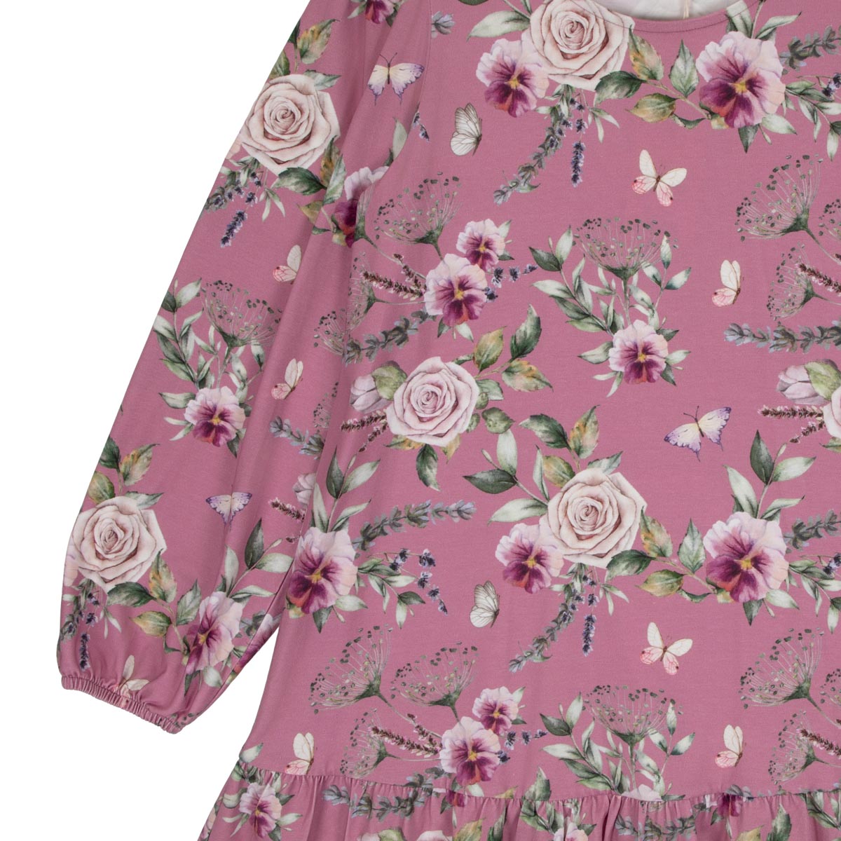 Laura dress, Violet, rose