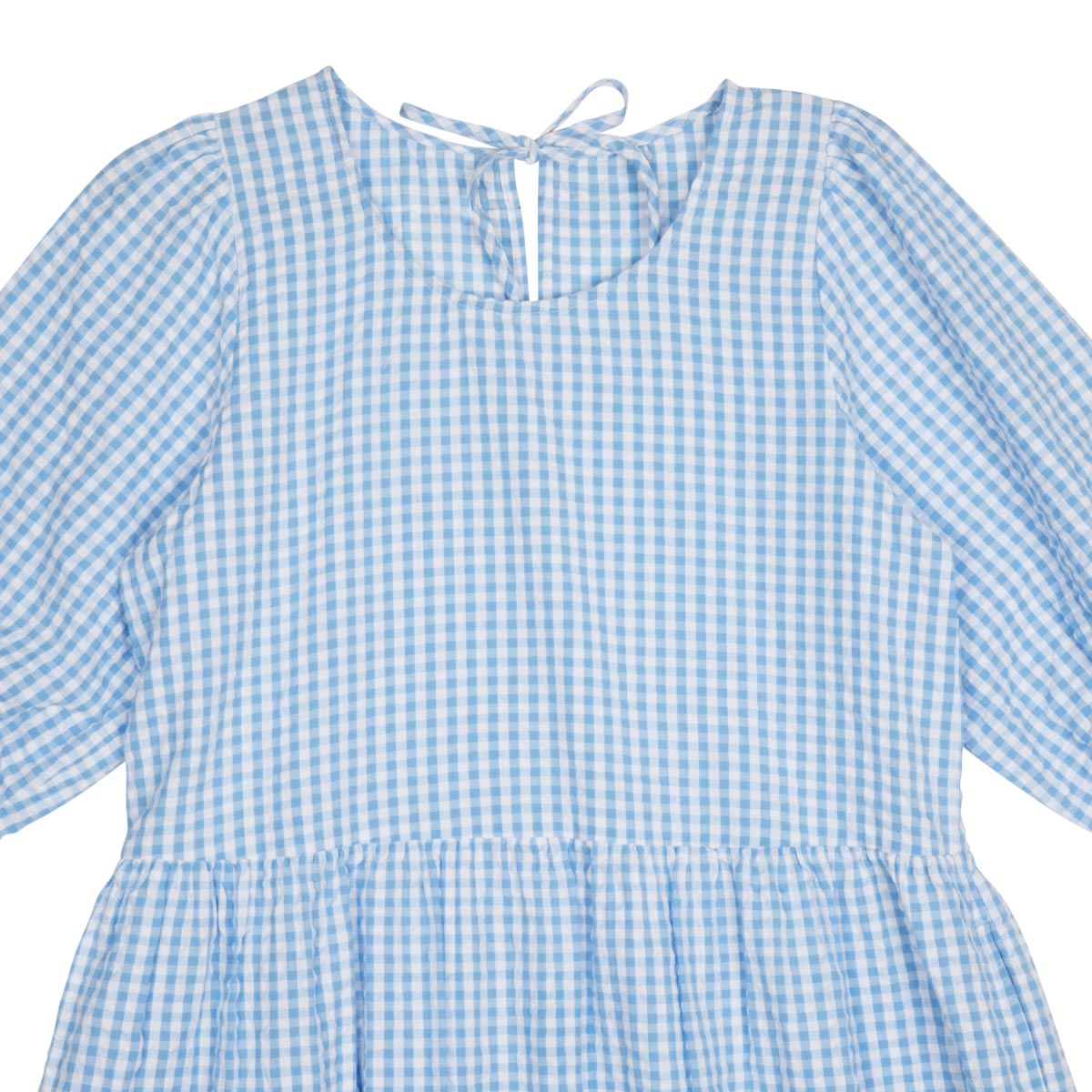 Leona dress, Check, light blue