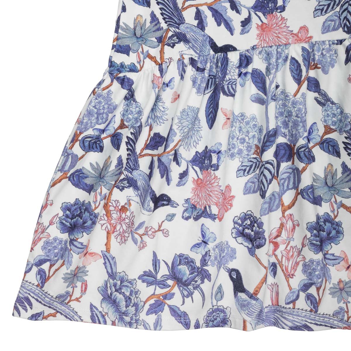 Lisa dress, Bluebird, natural white