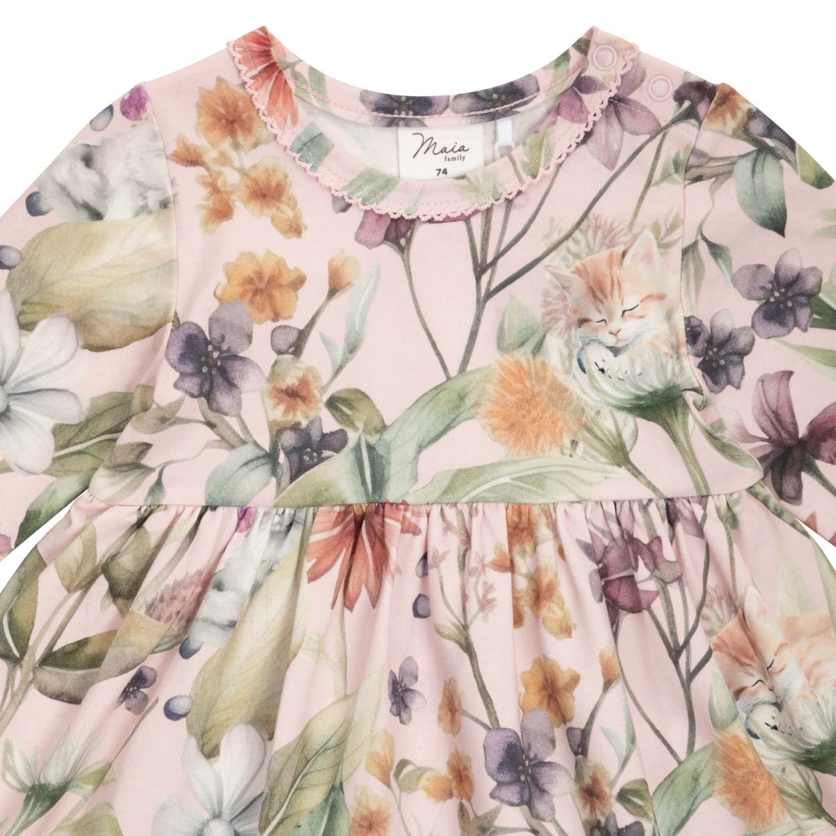 Catmint bodysuit dress, pink