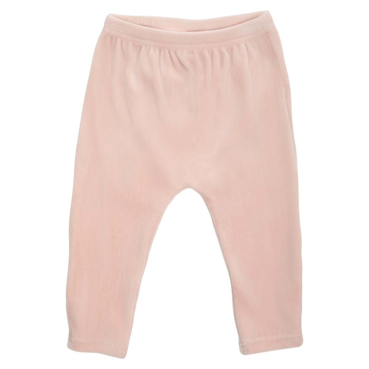 Mimi velour baby trousers, pink