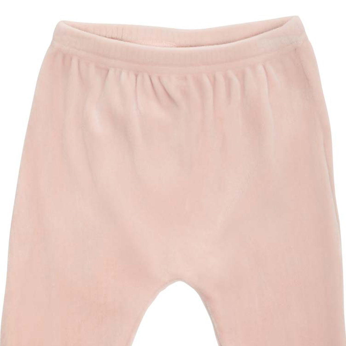 Mimi velour baby trousers, pink