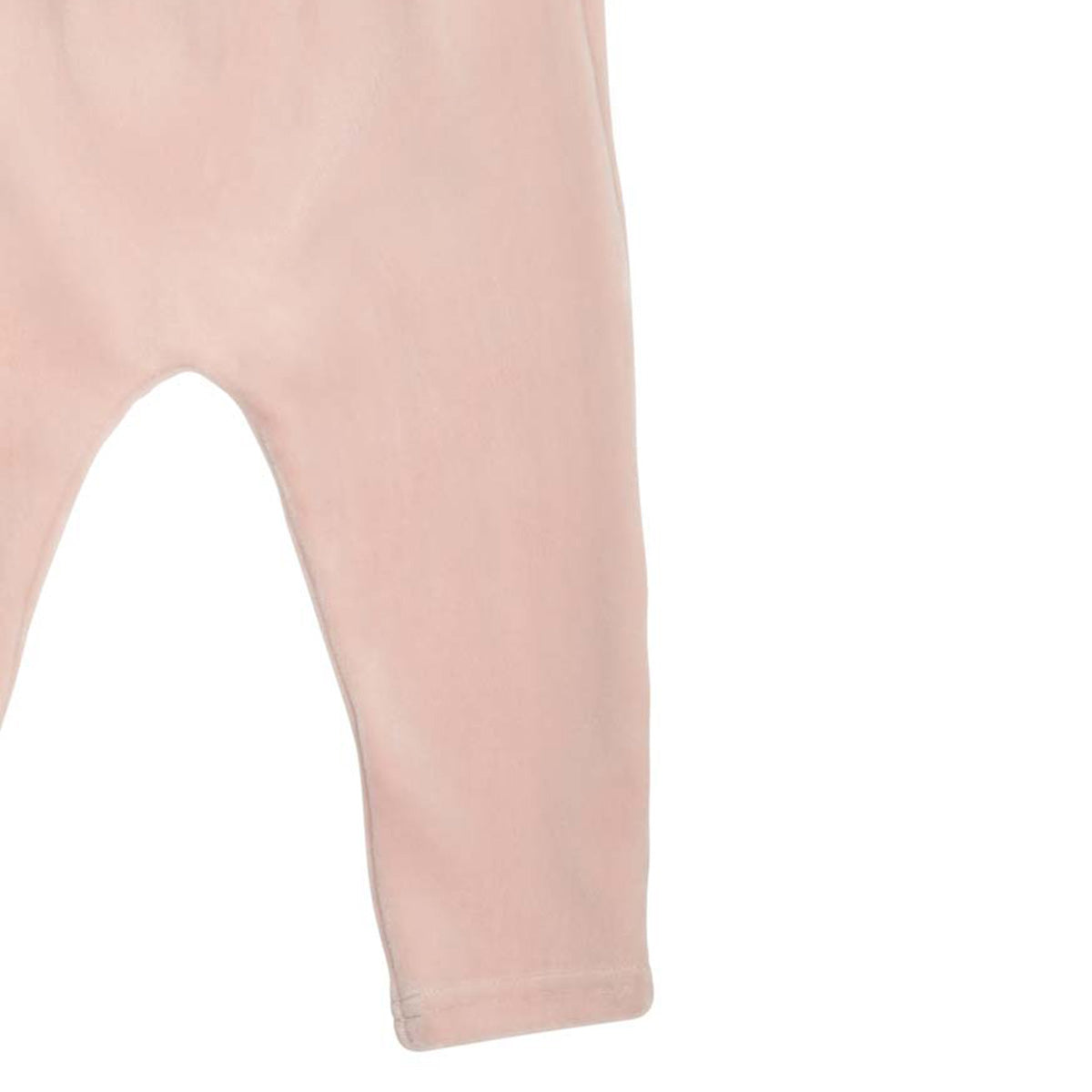Mimi velour baby trousers, pink