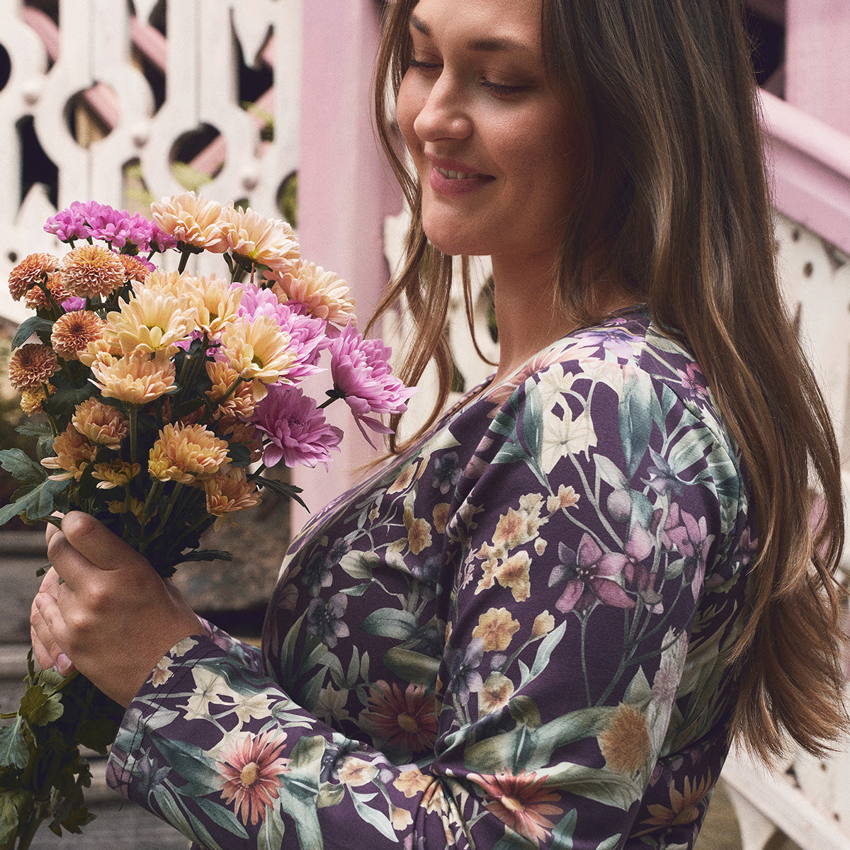 Katarina dress, Catmint, purple