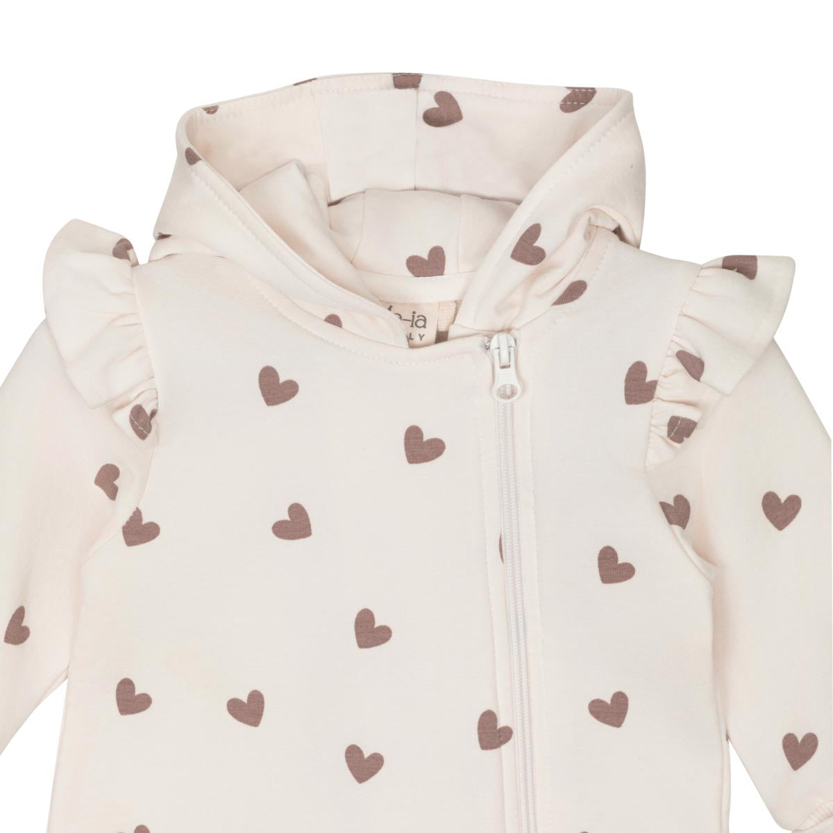 Lilibel baby overalls, natural white