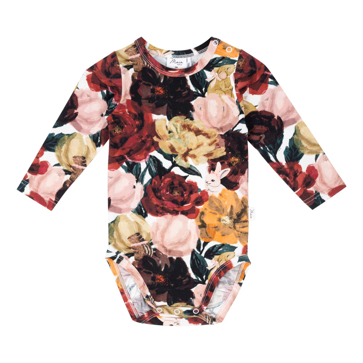 Bloomy bodysuit, dark red