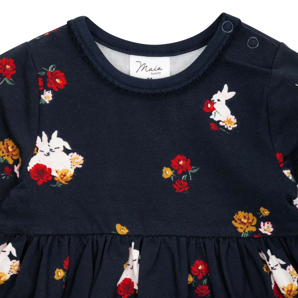 Nocturne babies' dress, dark blue
