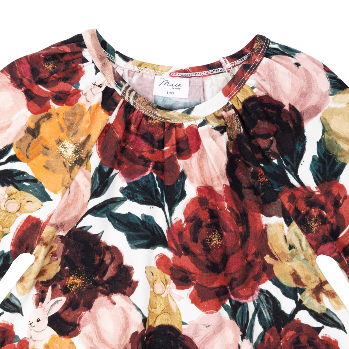Bloomy dress, dark red