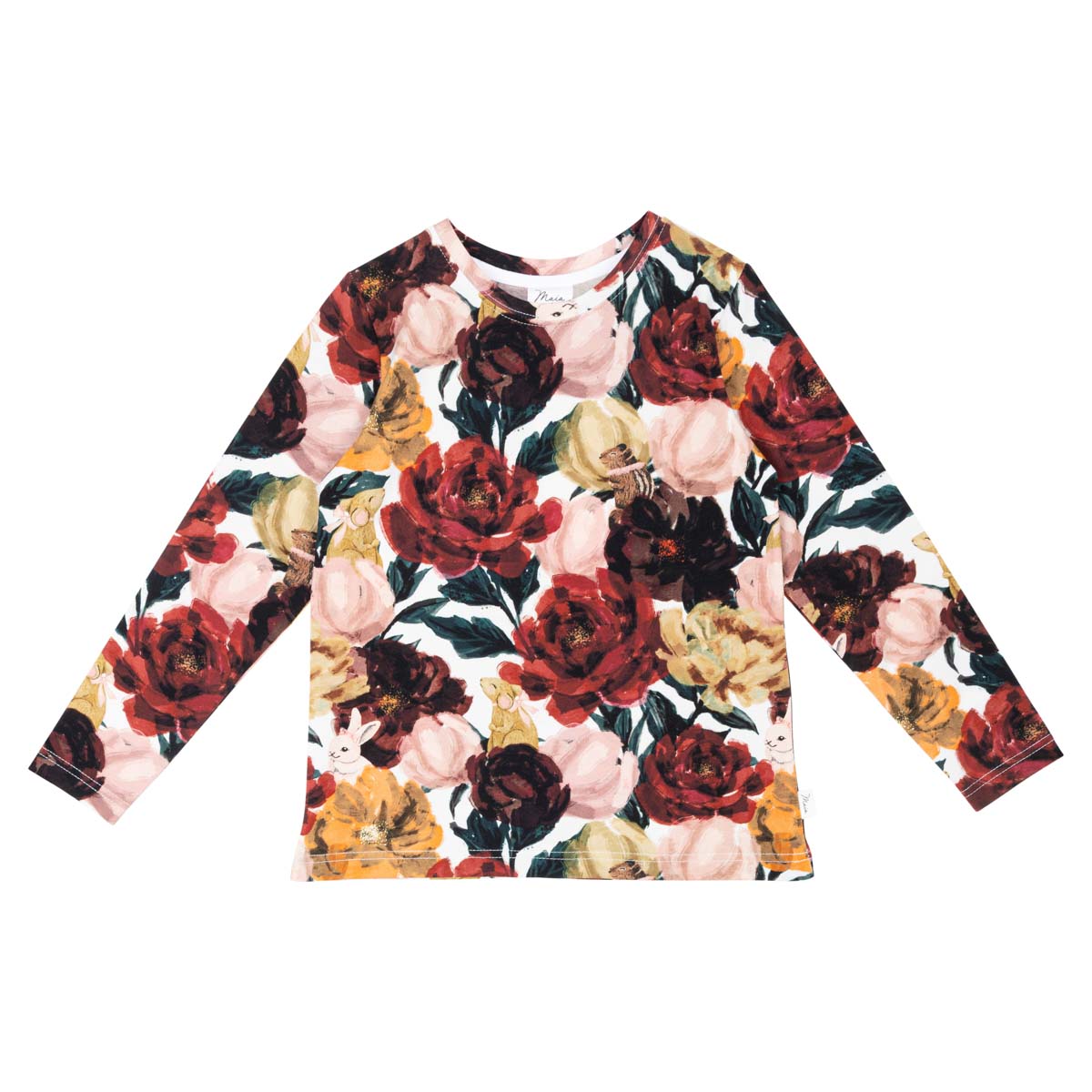 Bloomy shirt, dark red