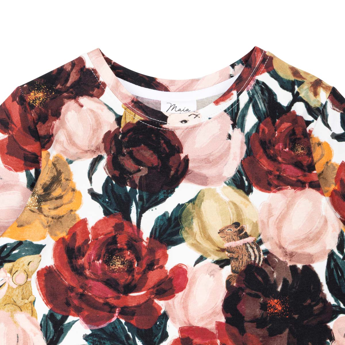 Bloomy shirt, dark red