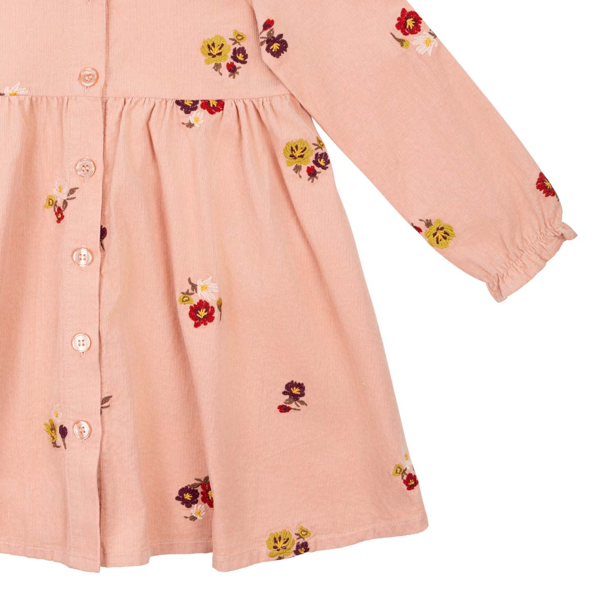 Nocturne corduroy dress, rose