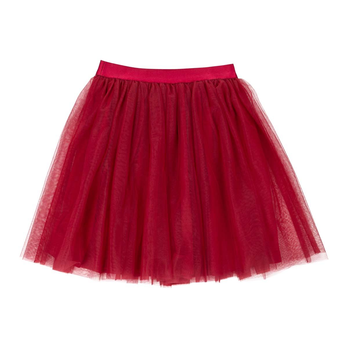 Veera tulle skirt, dark red