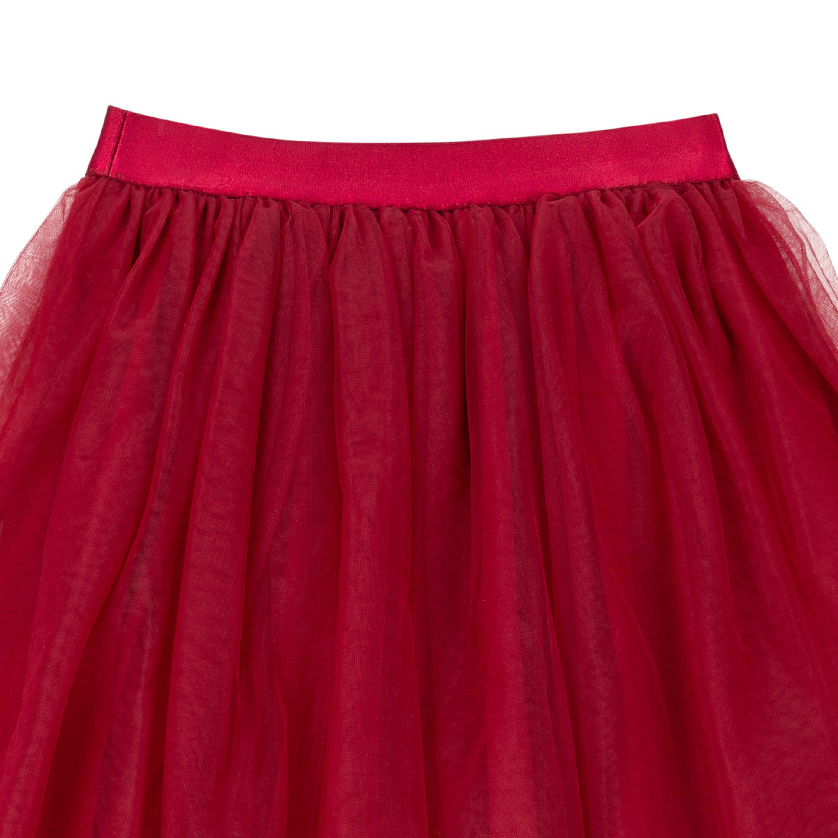 Veera tulle skirt, dark red