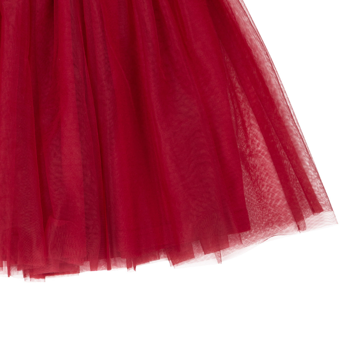 Veera tulle skirt, dark red
