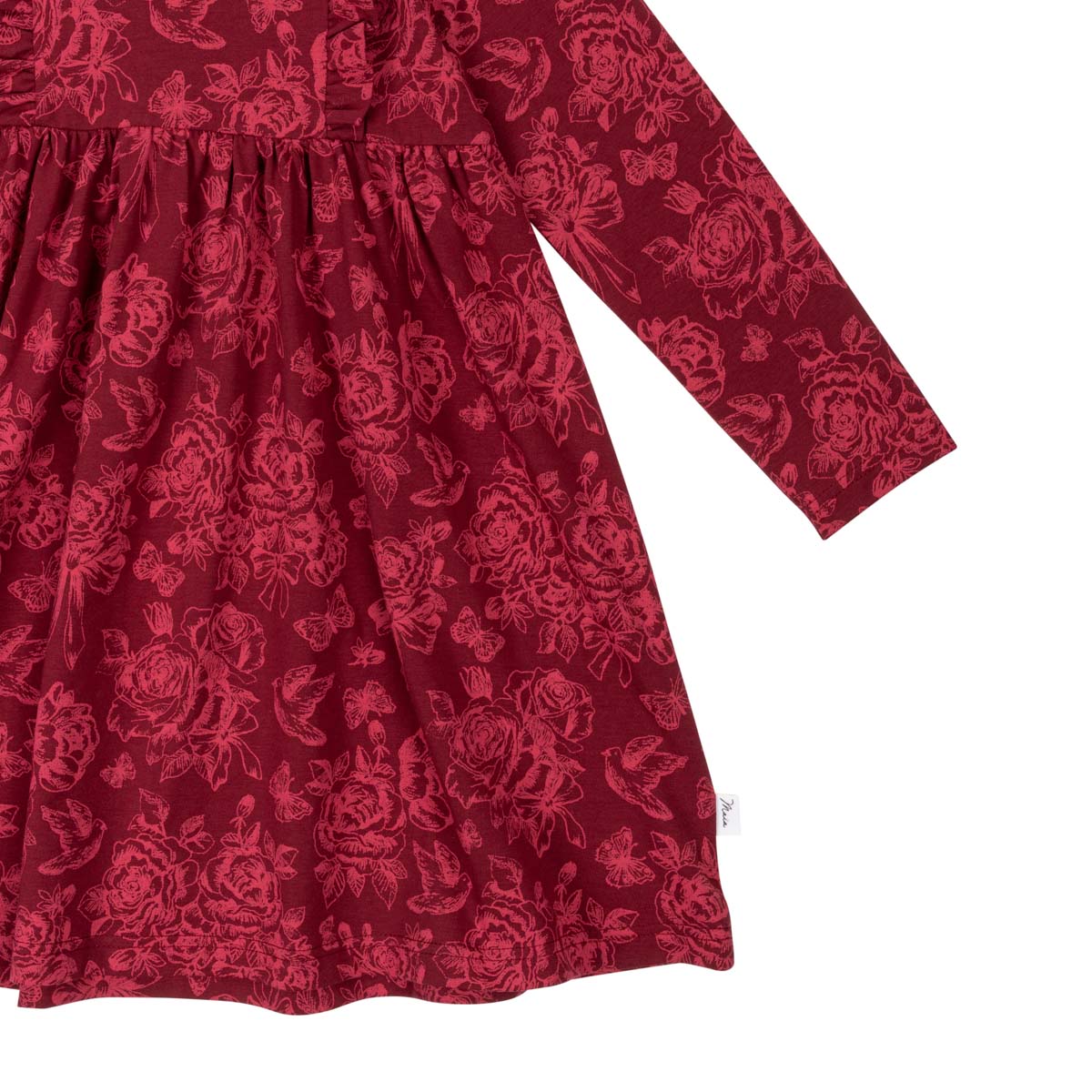 Rosaline dress, dark red