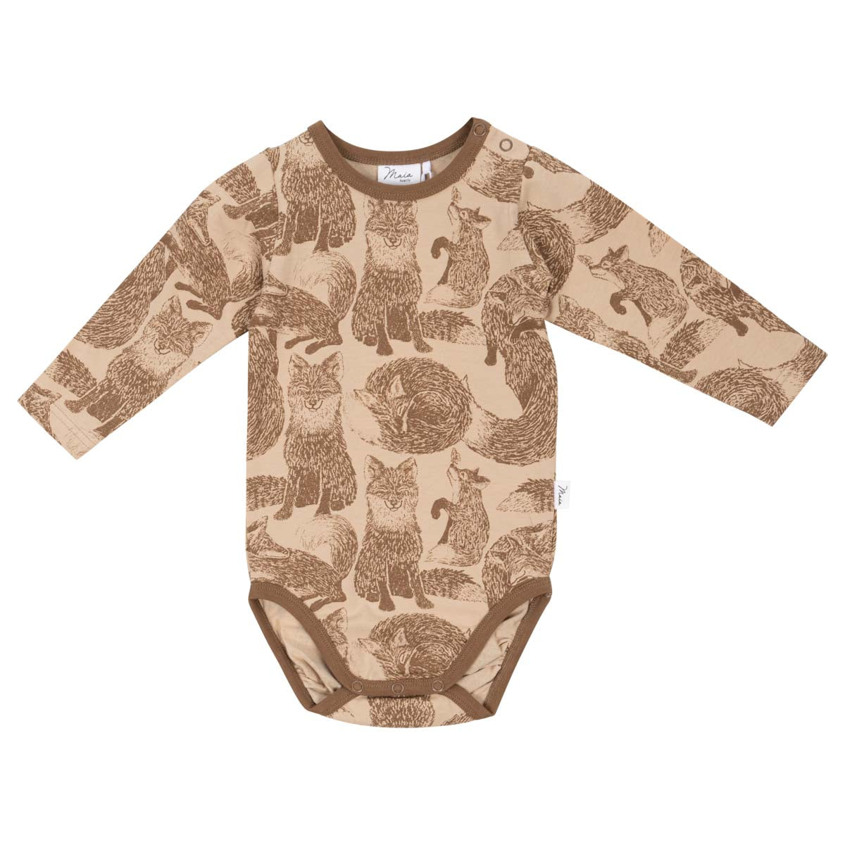 Foxes bodysuit, beige