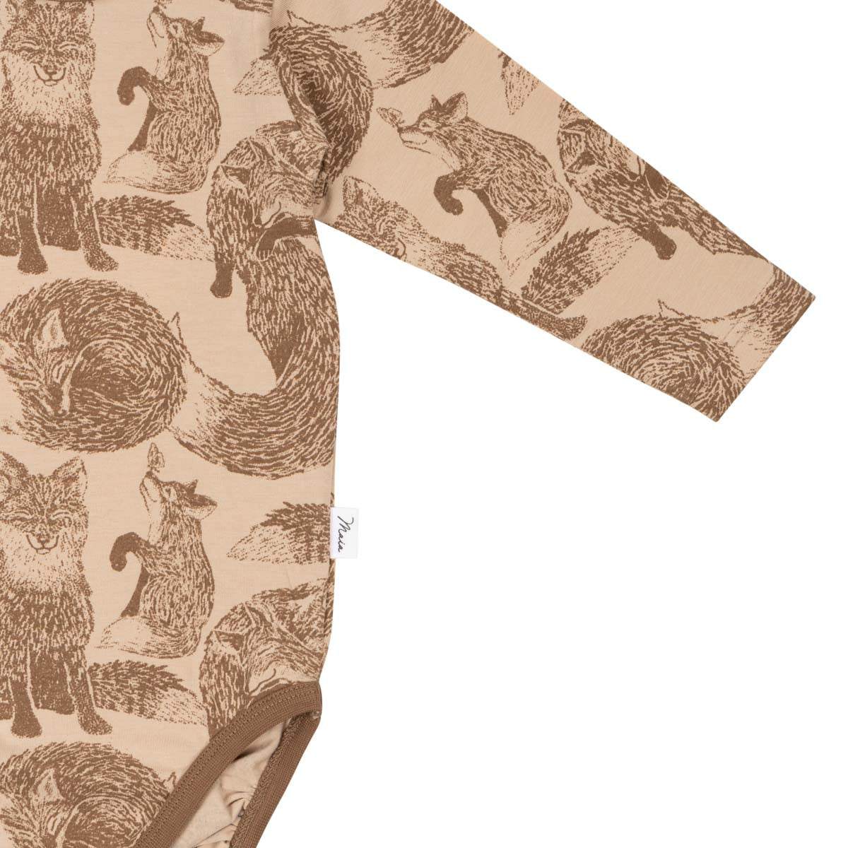 Foxes bodysuit, beige