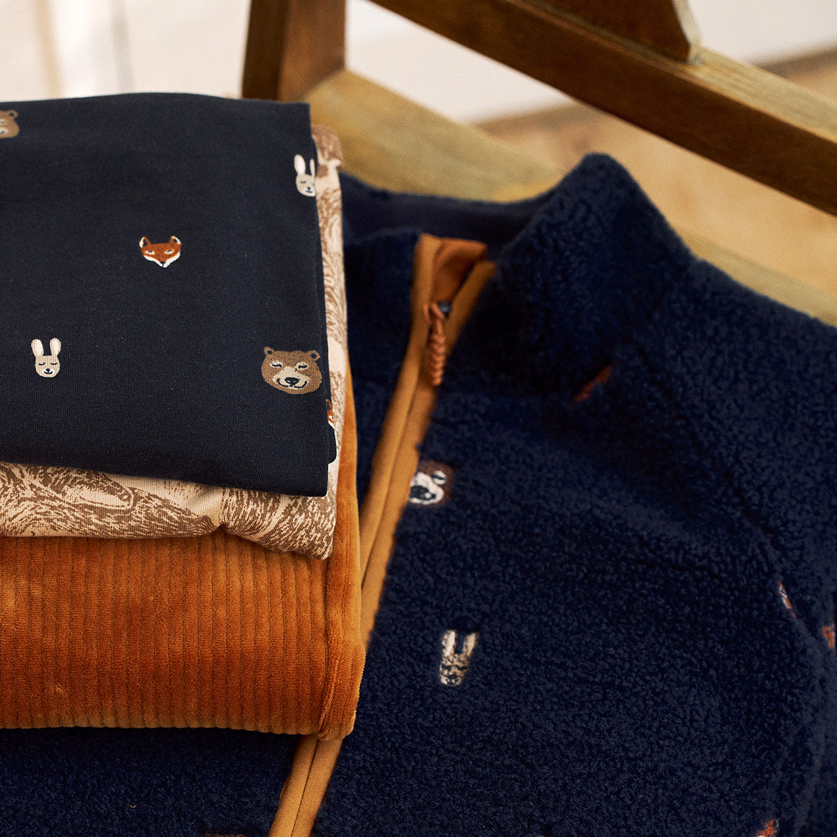 Rascals teddy jacket, dark blue