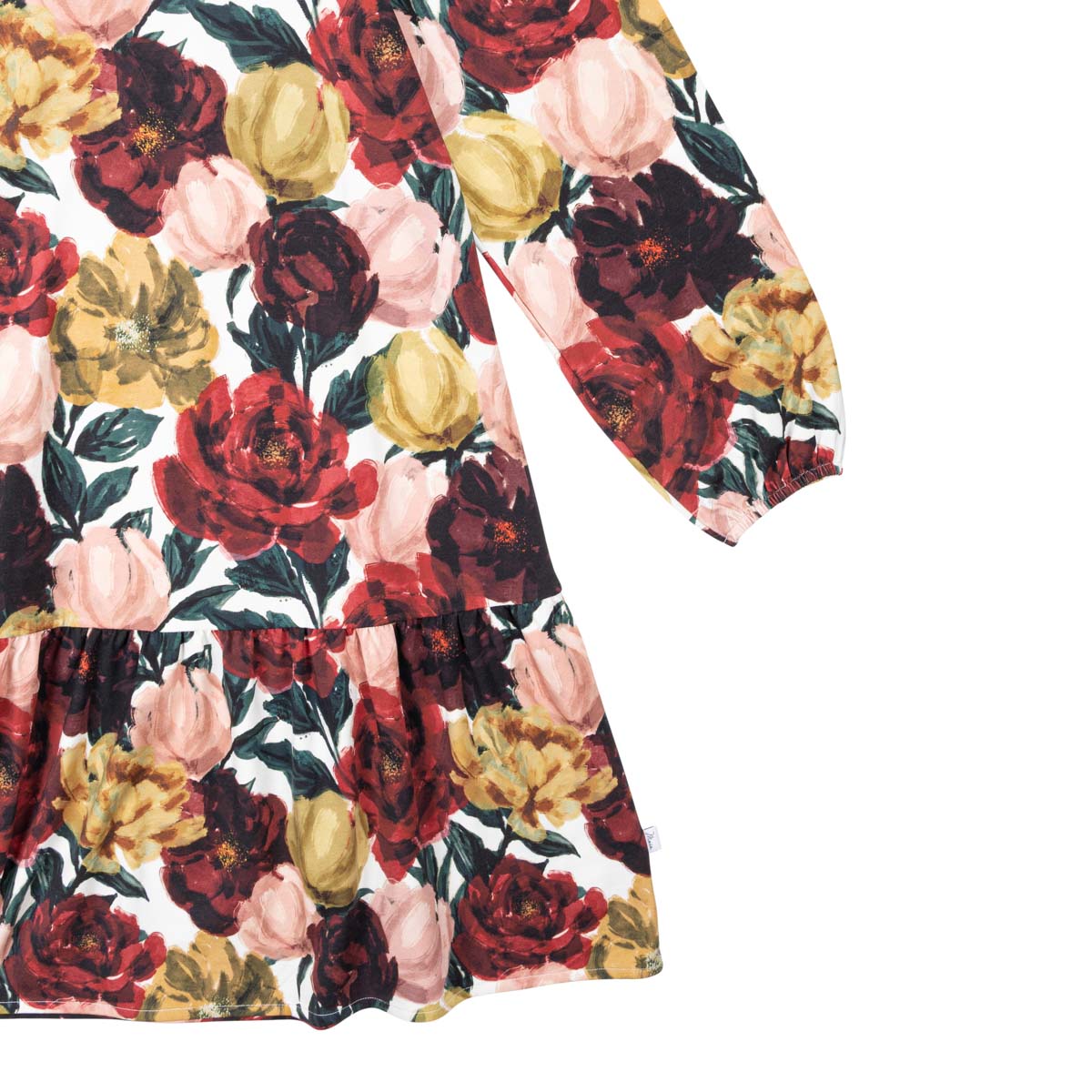 Laura dress, Bloomy, dark red