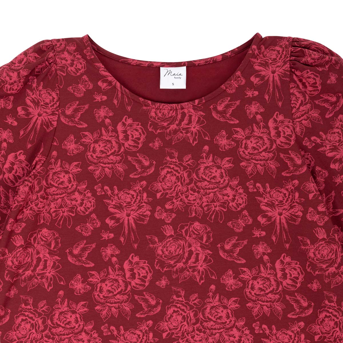 Laura dress, Rosaline, dark red