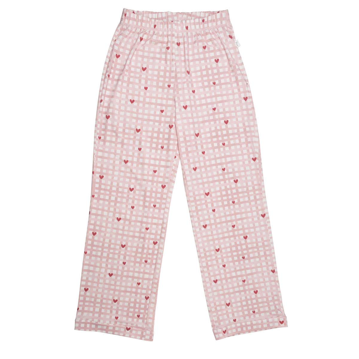 Aava pyjama, Heart checks, pink