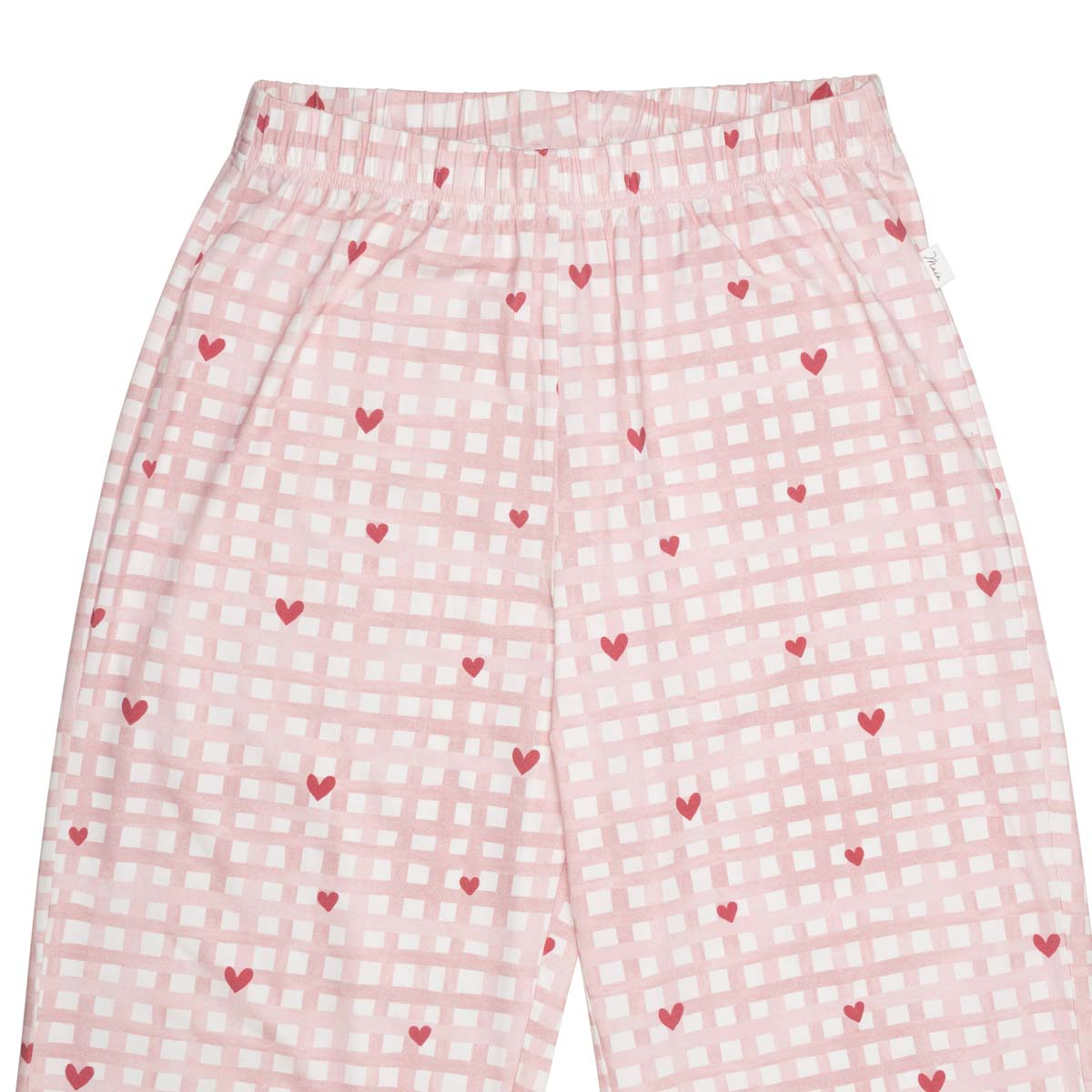 Aava pyjama, Heart checks, pink