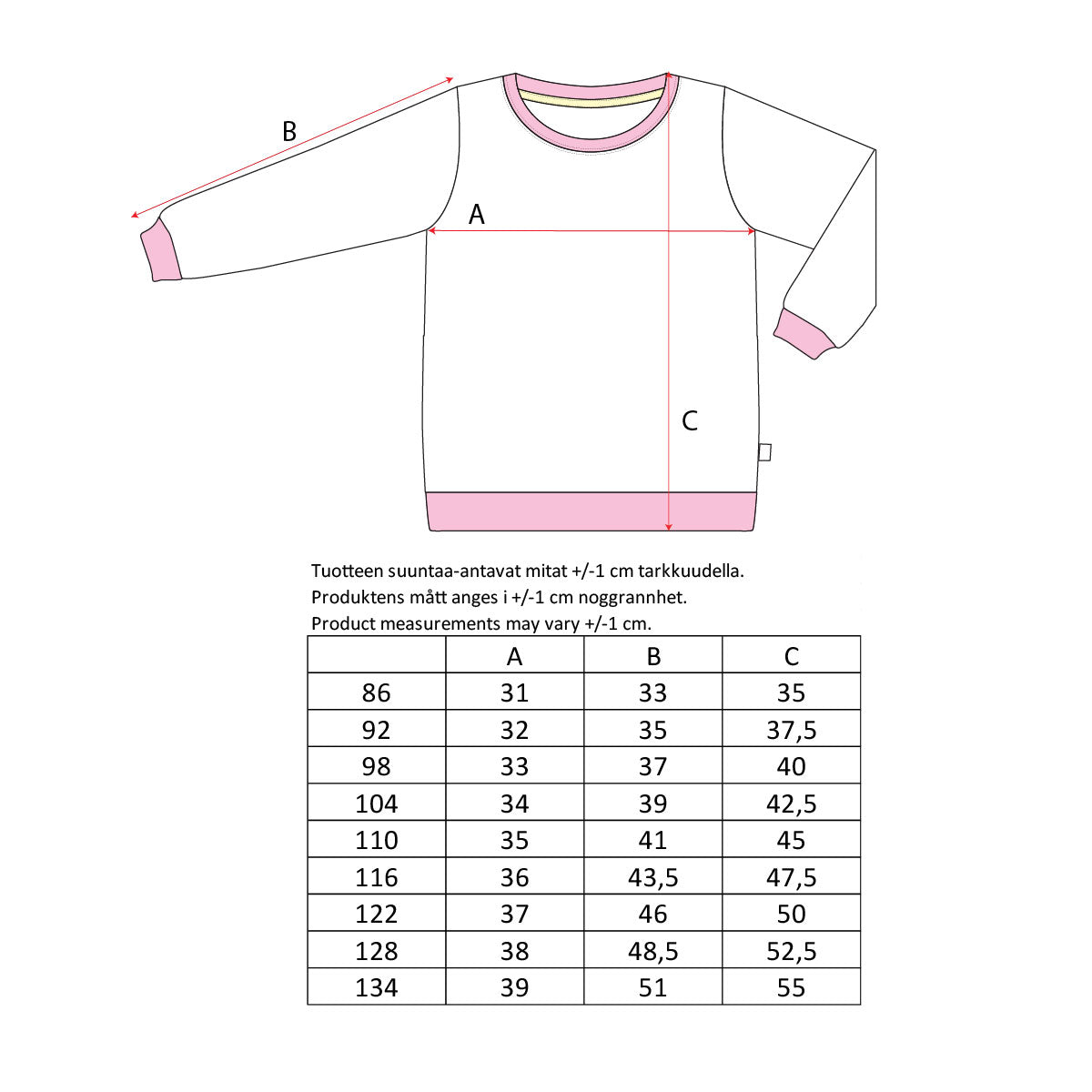 Plums college shirt, light rose