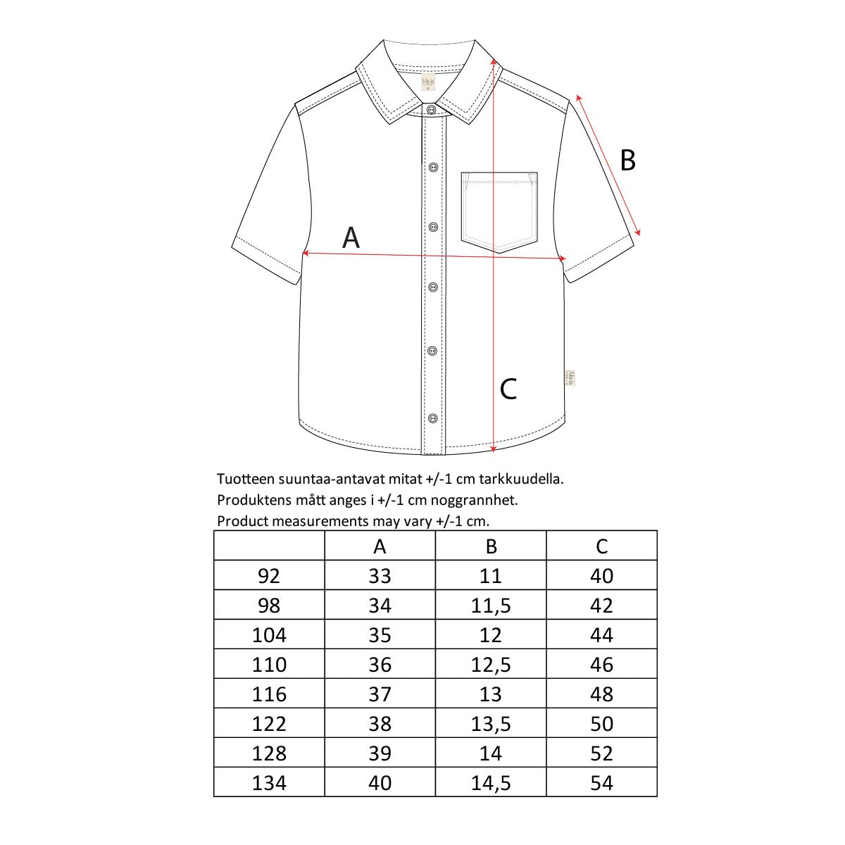 Check collar shirt, light blue