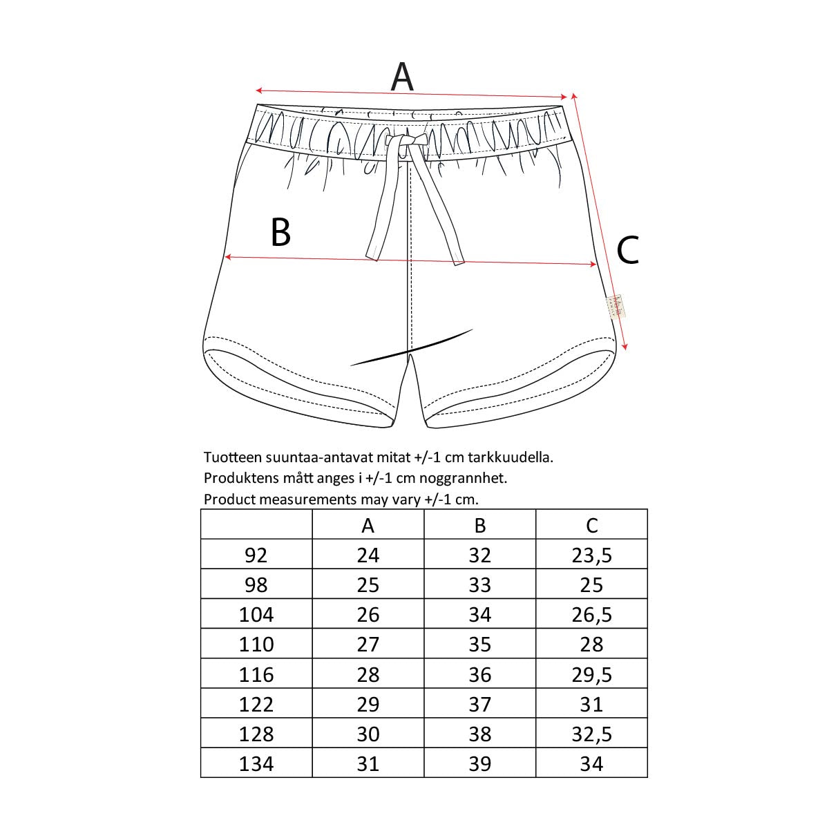 Check shorts, light blue