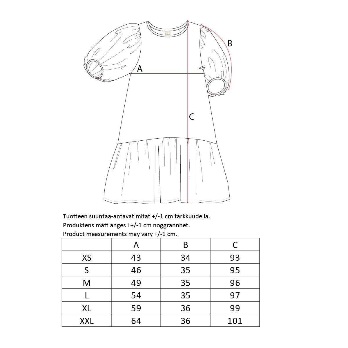 Lisa dress, Bluebird, natural white