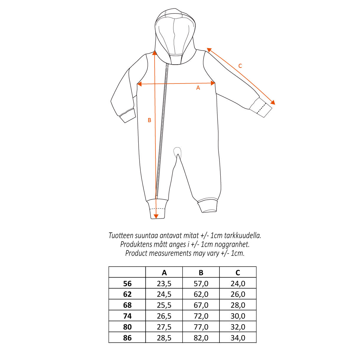 Route baby overalls, beige