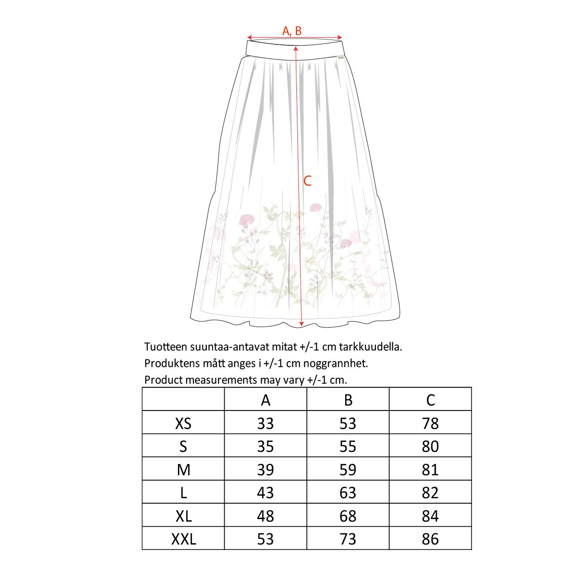 Annette tulle skirt, black